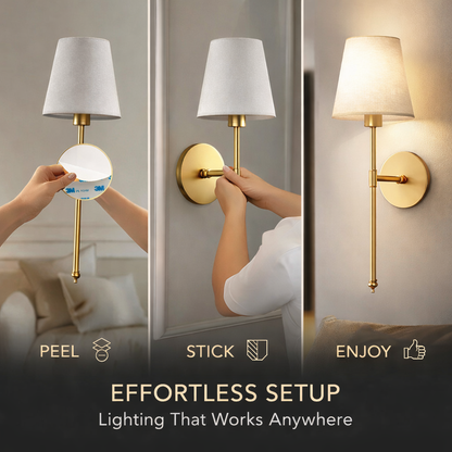 WIRELESS WALL SCONCES (2 PACK)