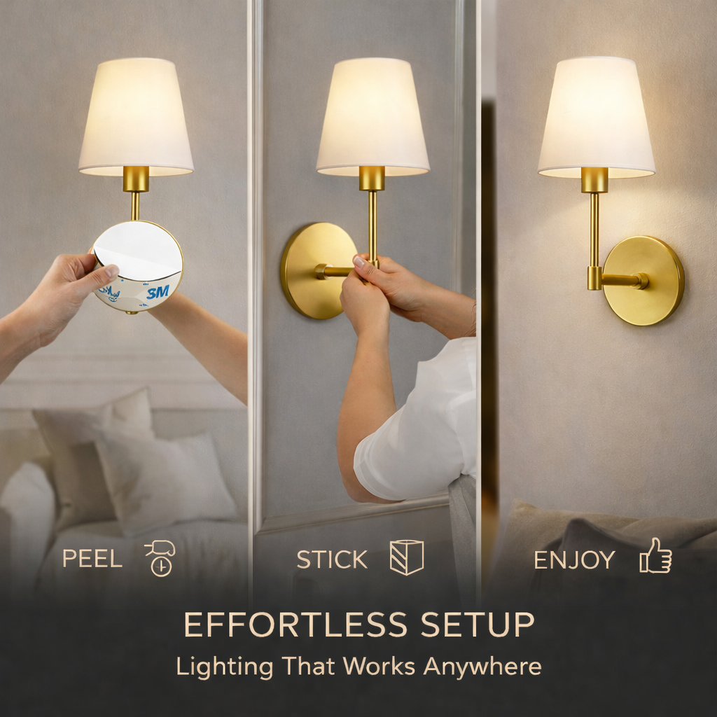 WIRELESS WALL SCONCES — Heritage Edition  (2 PACK)