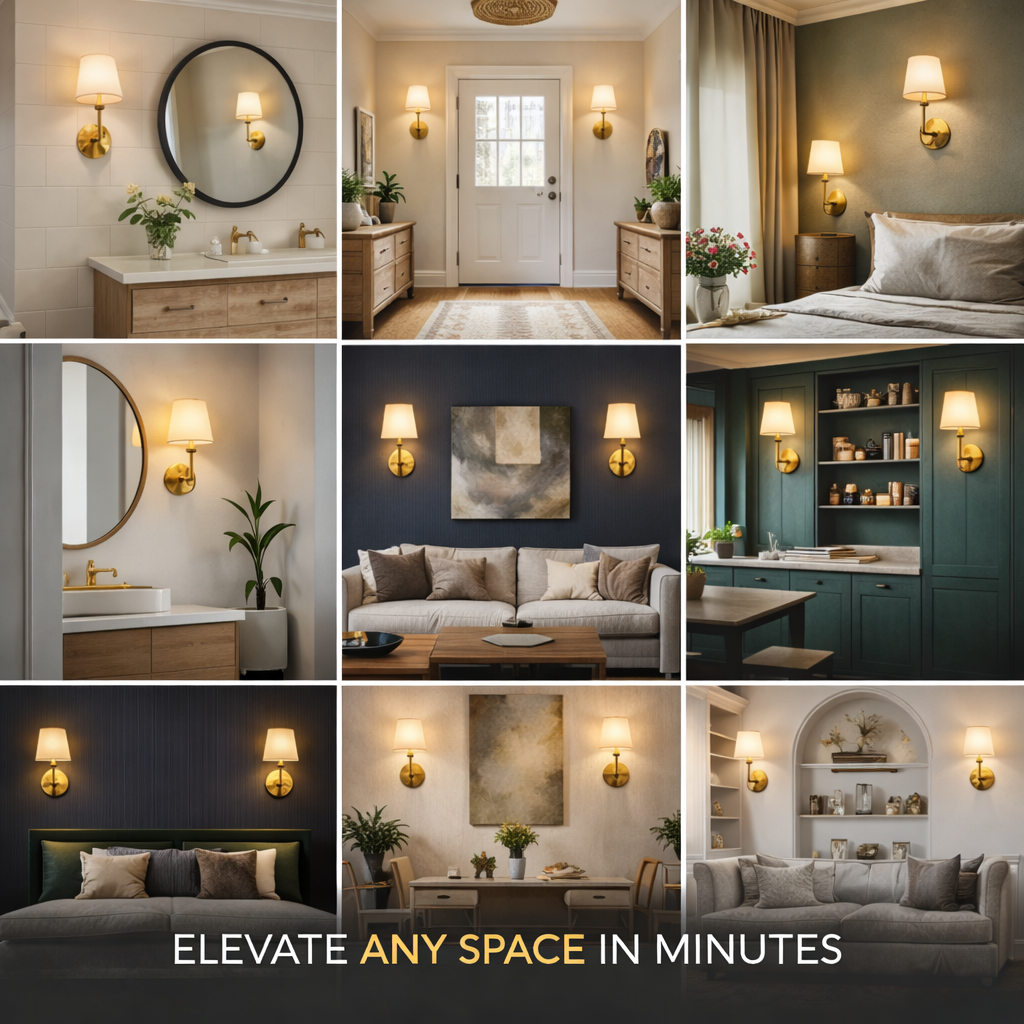 WIRELESS WALL SCONCES — Heritage Edition  (2 PACK)