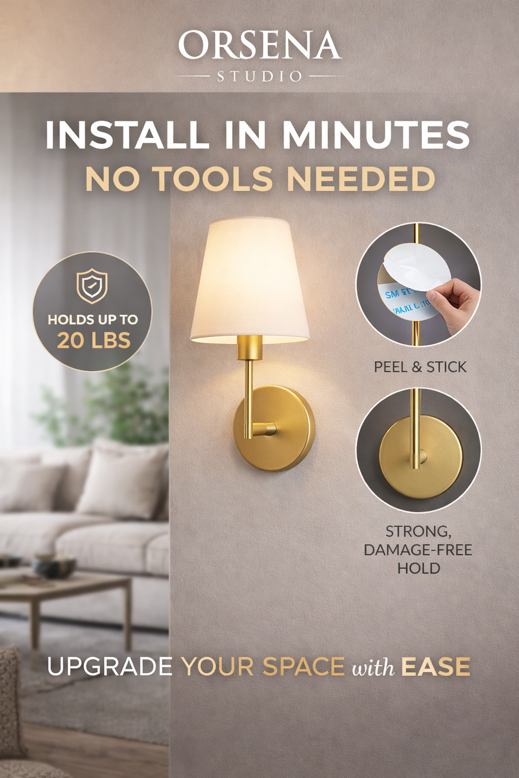 WIRELESS WALL SCONCES — Heritage Edition  (2 PACK)