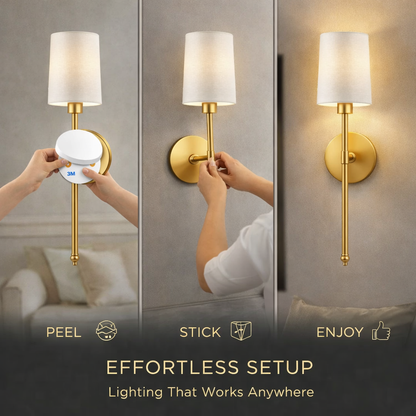 WIRELESS WALL SCONCES – Column (2 PACK)